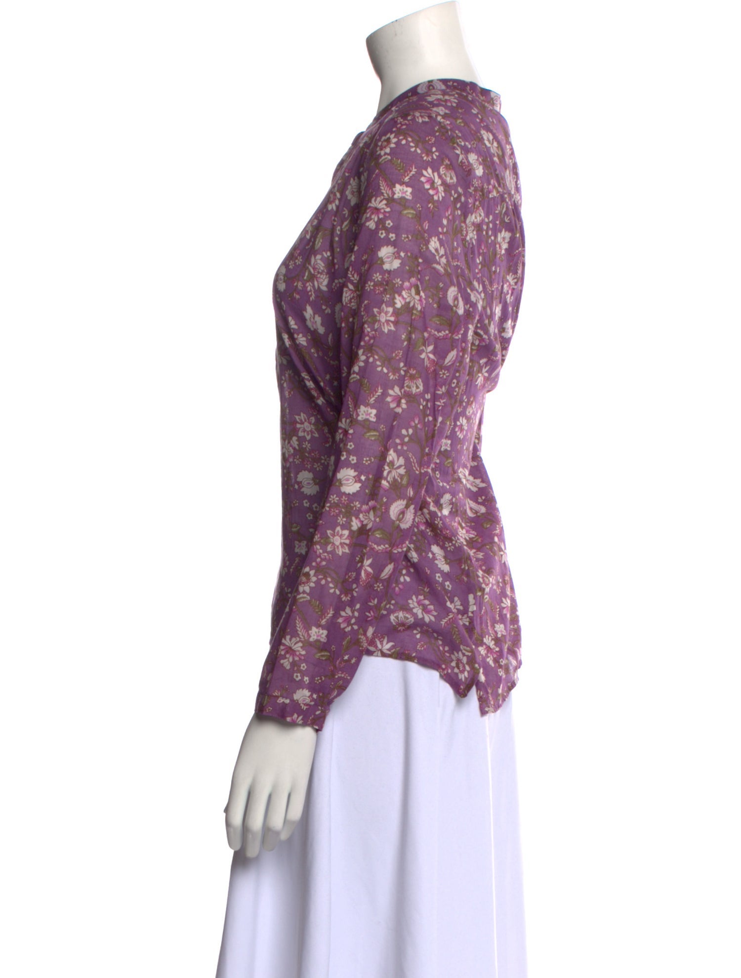 Étoile Isabel Marant Floral Print Crew Neck Blouse